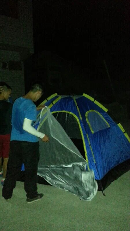 农村院子搭帐篷